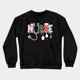 Nurse Christmas Stethoscope Nurses Xmas RN NICU ER Nursing Crewneck Sweatshirt